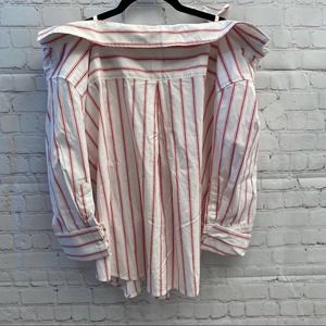 Joie Alvina Matador Red Striped Button Down Top Sz. S